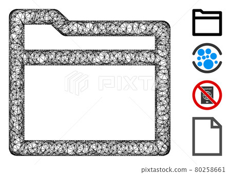 Folder Web Vector Mesh Illustration 80258661