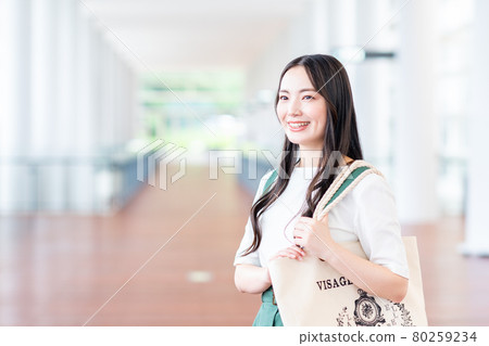 Campus college girl Campus college girl 80259234
