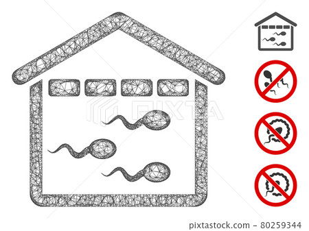 Sperm Bank Web Vector Mesh Illustration Sperm Bank Web Vector Mesh Illustration 80259344