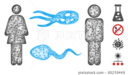 People Exchange Microbes Web Vector Mesh Illustration People Exchange Microbes Web Vector Mesh Illustration 80259449