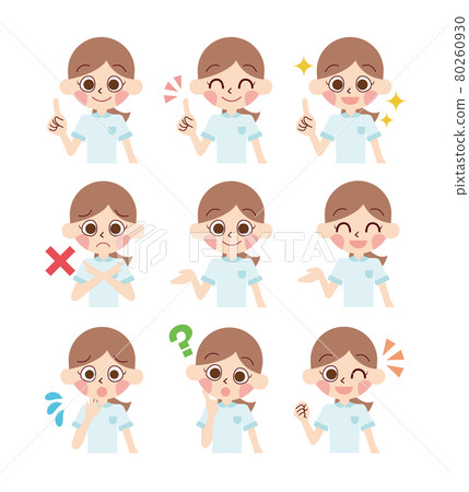 護士女性姿勢集 80260930