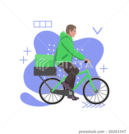 Man courier delivery services on abstract background Man courier delivery services on abstract background 80263347