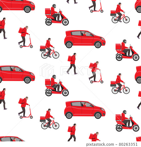 Delivery service or courier service seamless pattern. Delivery service or courier service seamless pattern. 80263351