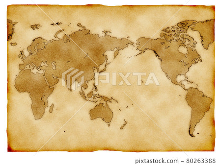World Map Illustration-Old Map 80263388