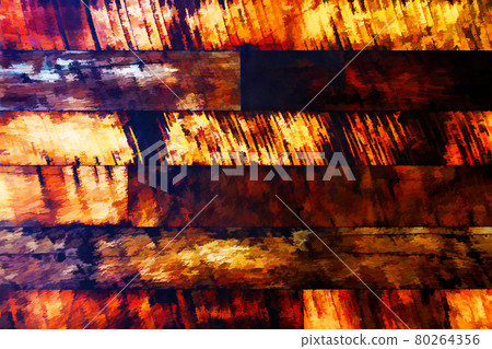 Amber-colored, wooden planks, with an extremely rough surface,. 80264356