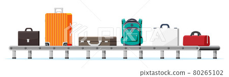 Conveyor Belt With Passenger Luggage Baggage Claim 80265102