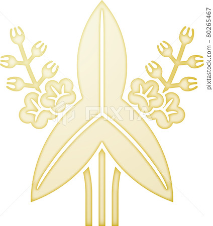 Family crest Fukushima Omodaka [golden] 80265467