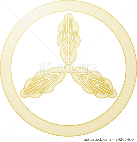 家徽、柏土佐中環【金色】 80265469