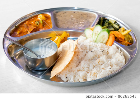 Nepalese curry set meal Dal bhat 80265545
