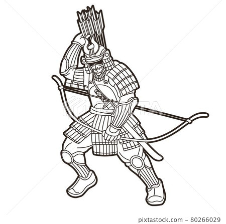 Samurai Warrior or Ronin Japanese Fighter Bushido Action with Armor and Weapon Cartoon Graphic Vector Samurai Warrior or Ronin Japanese Fighter Bushido Action with Armor and Weapon Cartoon Graphic Vector 80266029