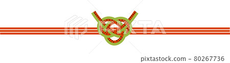Noshi paper, midyear gift, Awaji knot, watermelon pattern, no letters 80267736