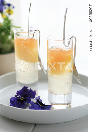 Juice hospitality postcard summer card 80268207