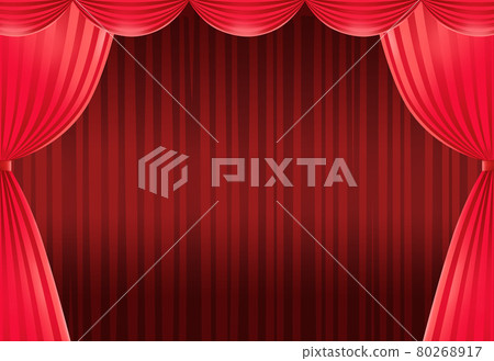 舞台幕布插畫素材 80268917