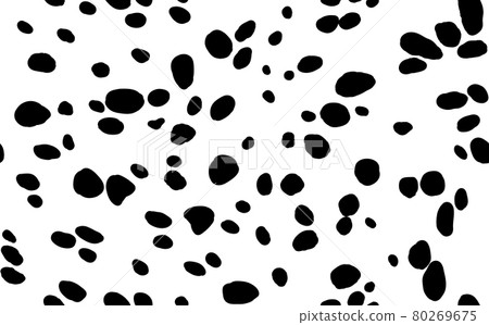 Abstract modern dalmatian fur seamless pattern. Animals trendy background. Black and white decorative vector illustration for print, card, postcard, fabric, textile. Modern ornament of stylized skin Abstract modern dalmatian fur seamless pattern. Animals trendy background. Black and white decorative vector illustration for print, card, postcard, fabric, textile. Modern ornament of stylized skin 80269675