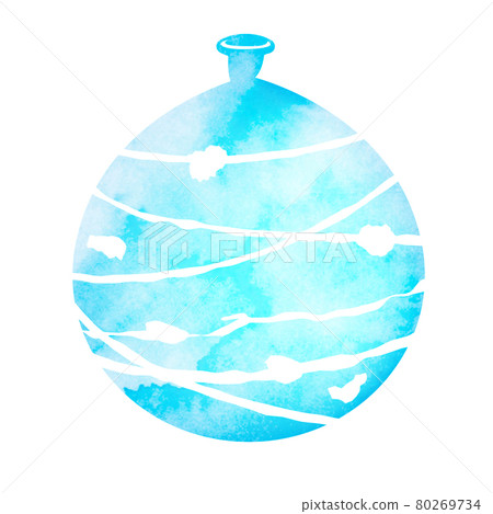 Summer traditions that can be used for summer greetings and late summer greetings Watercolor illustrations / water balloons, yo-yos 80269734