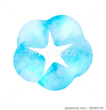 Summer traditions that can be used for summer greetings and late summer greetings Watercolor illustrations / Morning glory flowers 80269744