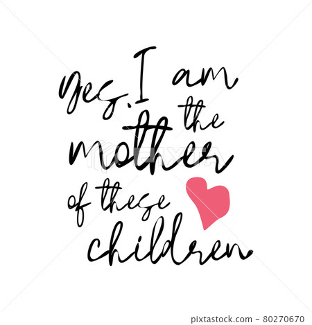 Best Mum Ever - hand drawn lettering phrase isolated on the white background. illustration for banners, greeting card, poster design 80270670