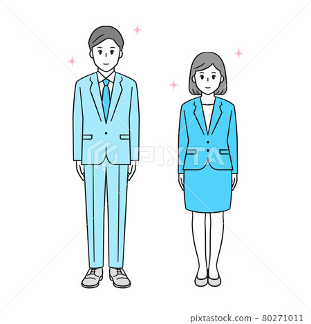 西裝革履的商人和女商人 西裝革履的商人和女商人 80271011