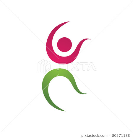 Human character logo sign Human character logo sign 80271188