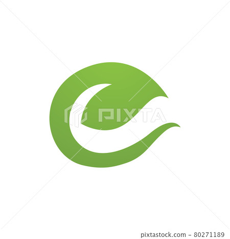 green leaf initial V letter logo green leaf initial V letter logo 80271189