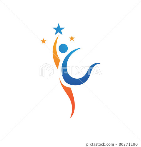 People star success life logo vector People star success life logo vector 80271190