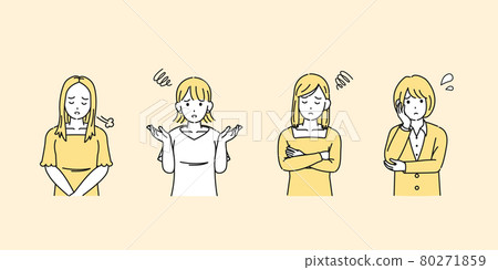 少婦,朋友,年輕人,煩惱,煩惱,失望,大學生,插畫素材 少婦,朋友,年輕人,煩惱,煩惱,失望,大學生,插畫素材 80271859