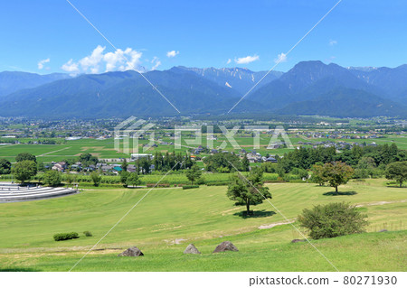 夏日安曇野與北阿爾卑斯山 夏日安曇野與北阿爾卑斯山 80271930