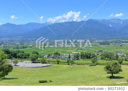 夏日安曇野與北阿爾卑斯山 夏日安曇野與北阿爾卑斯山 80271932