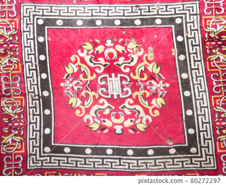 Tongan patterns Wedding motif on Tapa cloth Abstracts backgrounds. Tapa cloth usually form a grid of squares each of which contains geometric patterns with repeated motifs. 80272297