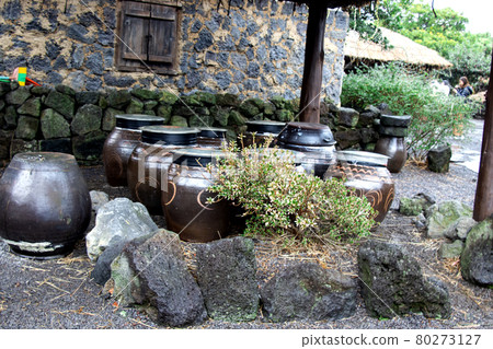 Jeju Island, Korea, January. 7, 2020:Jeju Folk Village Museum Jeju Island, Korea, January. 7, 2020:Jeju Folk Village Museum 80273127
