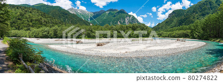 Hotaka Mountains seen from Kamikochi Hotaka Mountains seen from Kamikochi 80274822