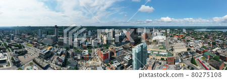 Aerial panorama of Hamilton, Ontario, Canada city center Aerial panorama of Hamilton, Ontario, Canada city center 80275108
