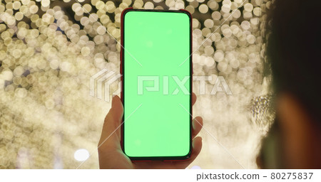 Green Screen Of Smart Phone 80275837
