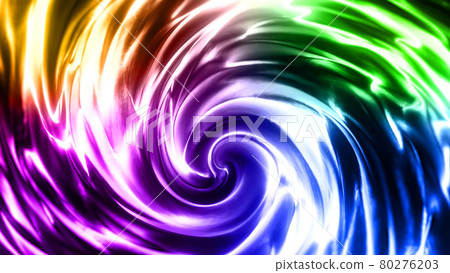 A rainbow-colored shimmering, fiery aura 80276203