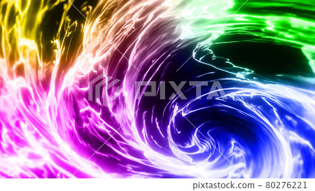 A rainbow-colored shimmering, fiery aura A rainbow-colored shimmering, fiery aura 80276221
