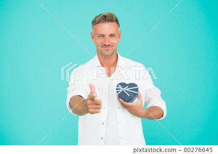 happy holiday celebration. feel success. heart gift box 80276645