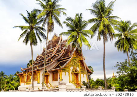 Famous Royal Palace Museum in Luang Prabang, landmark in Laos. Famous Royal Palace Museum in Luang Prabang, landmark in Laos. 80278916