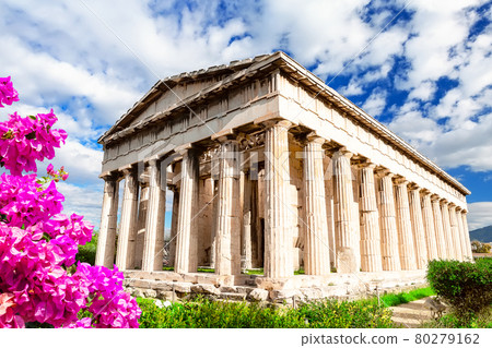 The Famous Hephaistos temple on the Agora in Athens, the capital of Greece. 80279162