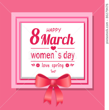 Happy Womens Day Eight March Love Spring Greeting Happy Womens Day Eight March Love Spring Greeting 80279476