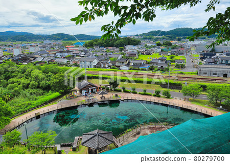 丸池游水(日本名水100選)和游水町街道 丸池游水(日本名水100選)和游水町街道 80279700