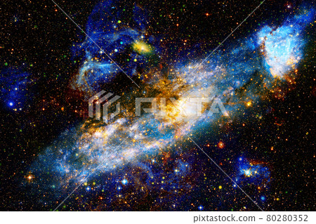 Nebula, cluster of stars in deep space. Elements of this image furnished by NASA 80280352