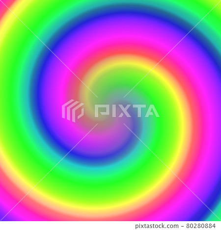 Rainbow swirl background - Stock Illustration [80280884] - PIXTA