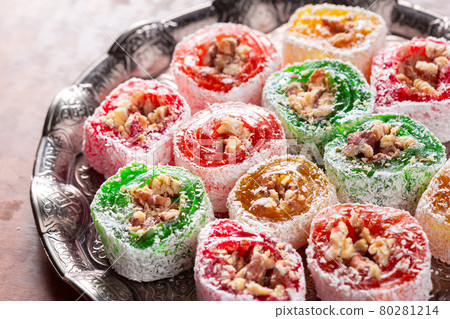 Turkish delight close up 80281214