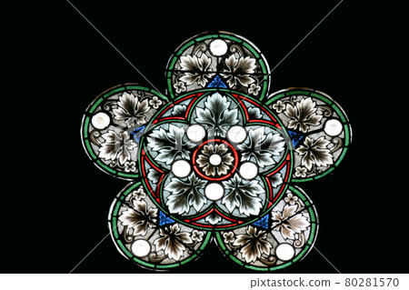 Stained glass in Zagreb cathedral 80281570