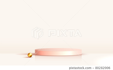 Cosmetic light brown background and premium podium display for product presentation branding and packaging. studio stage with gold pearl of background. vector design Cosmetic light brown background and premium podium display for product presentation branding and packaging. studio stage with gold pearl of background. vector design 80282006