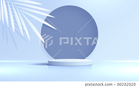 Cosmetic blue background and premium podium display for product presentation branding and packaging . studio stage with shadow of leaf background. vector design. Cosmetic blue background and premium podium display for product presentation branding and packaging . studio stage with shadow of leaf background. vector design. 80282020