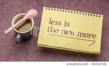 less is the new more - minimalism concept 80282486