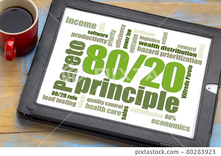 Pareto principle, eighty-twenty rule Pareto principle, eighty-twenty rule 80283923