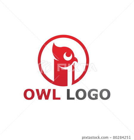 owl bird logo and symbol animal vector 80284251