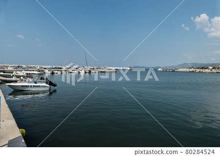Greece, Nea Skioni, the fishing port 80284524